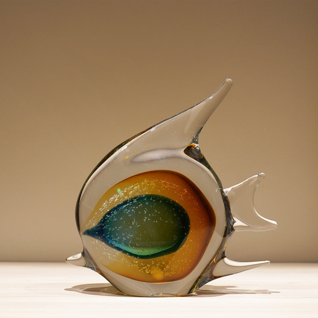 Handblown Fish Glass Sculpture