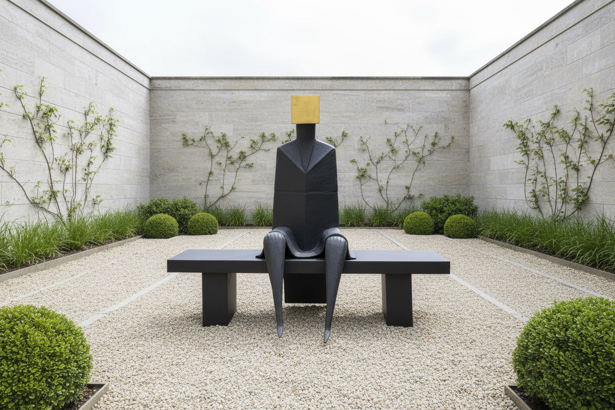 Potentia Man Sculpture for Home Courtyard