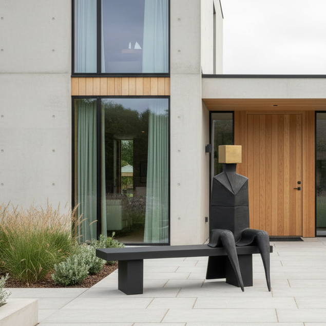 Potentia Man Sculpture for Home Courtyard