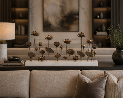 The Lotus Span - Luxury Tabletop Showpiece