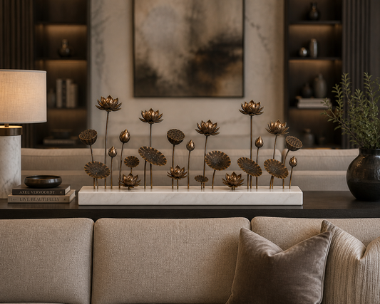The Lotus Span - Luxury Tabletop Showpiece
