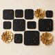 Wooden Lotus Brass Wall Decor