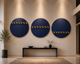 Brass Horse Sphere Metal Wall Art (Set of 3) | Contemporary Art Installation
