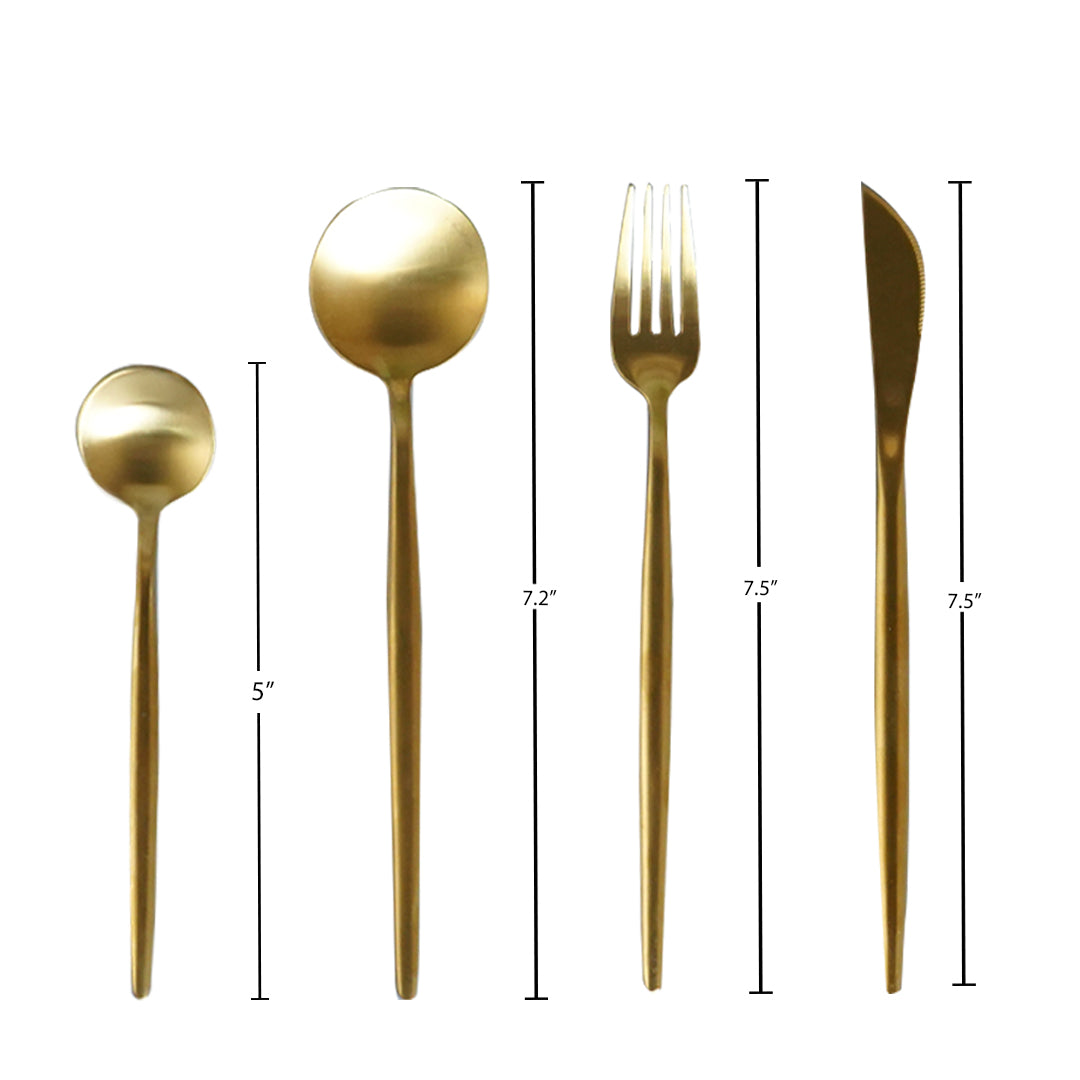Nordic Gold Starter Cutlery (Set of 24 pieces)