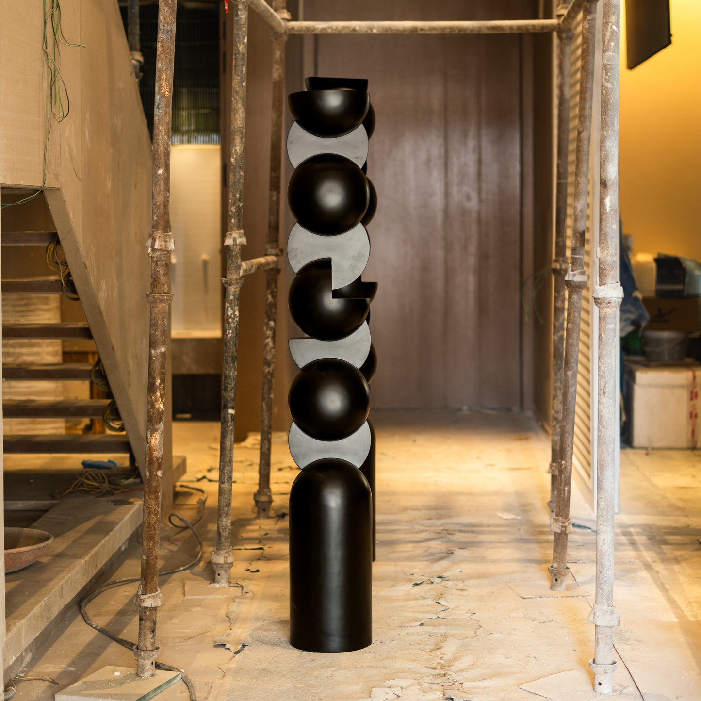 Wabi Sabi Wood Tall Sculpture