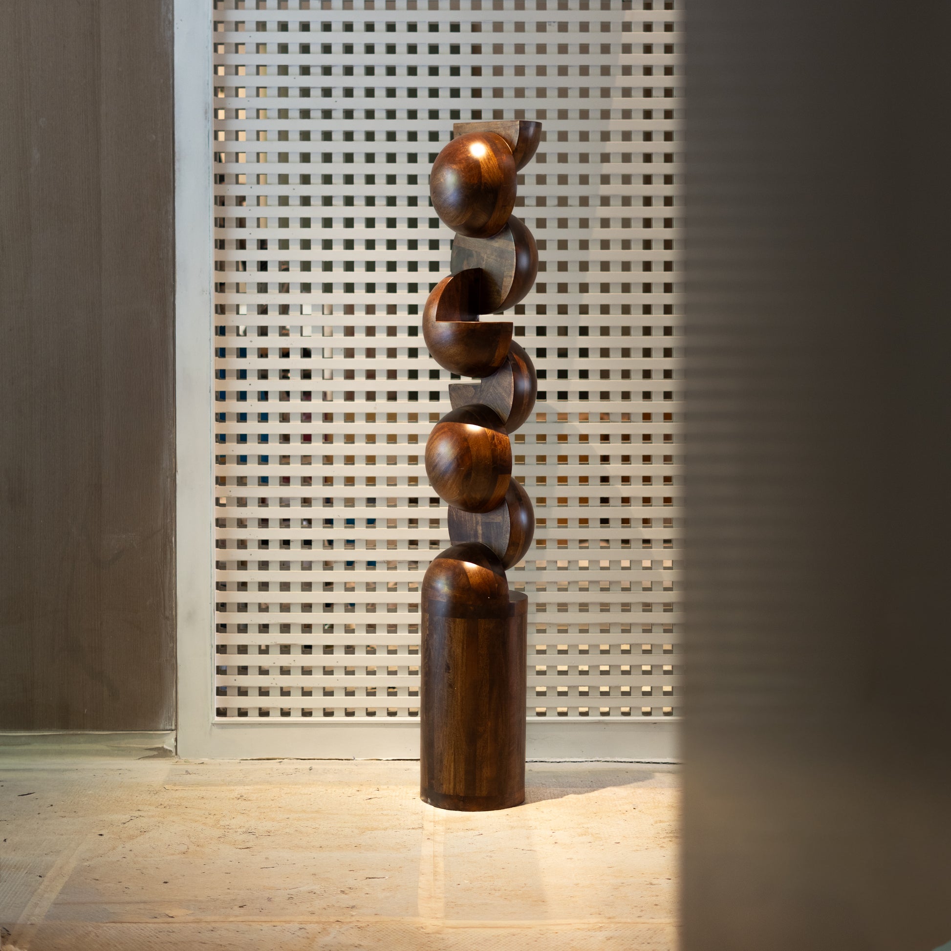 Walnut Large Wooden Totem (5 Feet)