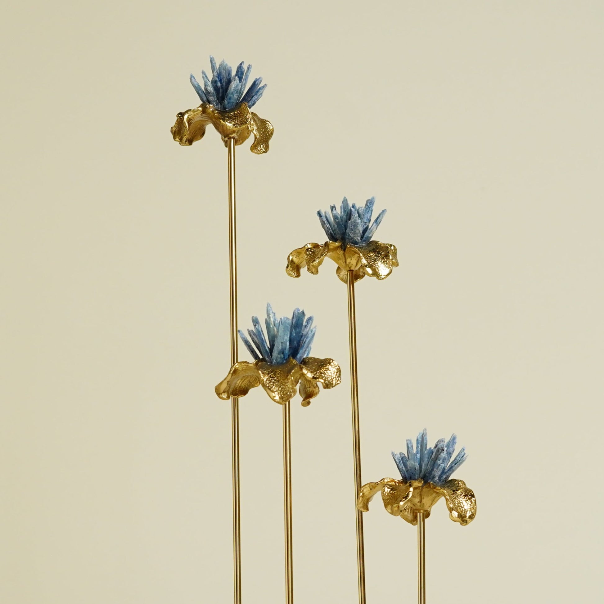 Calta Crystal Brass Flower Showpiece