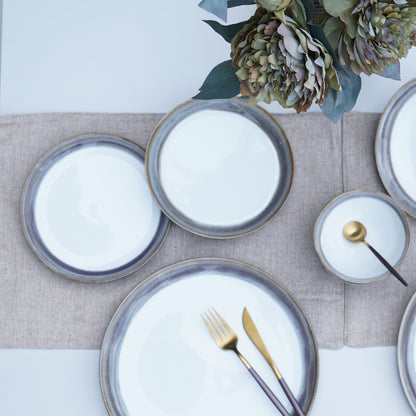 Marmor Earthy White Ceramic Side Plate