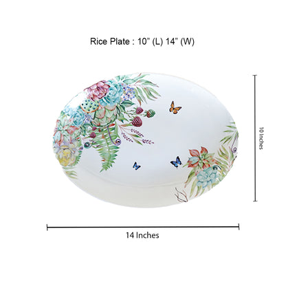 Viridis Forest Bone China Oval Platter