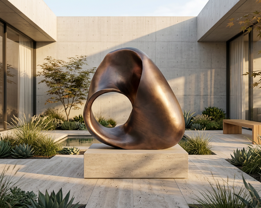 Mangata Curve Large Metal Sculpture for Lobby