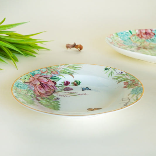 Viridis Bone china Deep Pasta plate