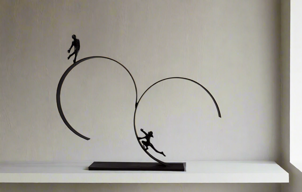 Mensa Circular Dancing Metal Sculpture (3 Feet)
