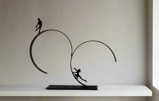 Mensa Circular Dancing Metal Sculpture (3 Feet)