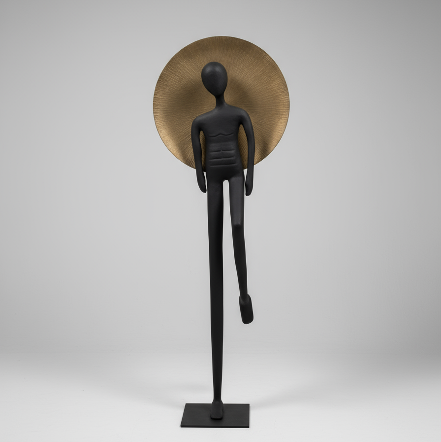 Arcanum Man Woman sculpture with Dome (Set of2)