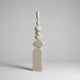 Japandi Ivory Wooden Sculpture for Living room (4 Feet)