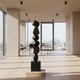 Black Wood Japandi Large Sculpture