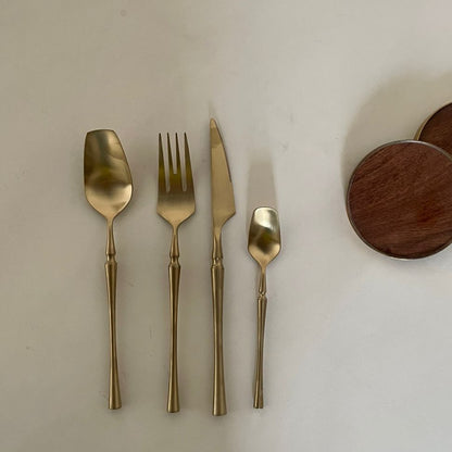 Indomitus Gold Flatware Set (Set of 24pcs)