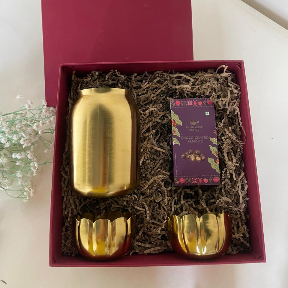 Diwali Vase Tea-light Hamper Box