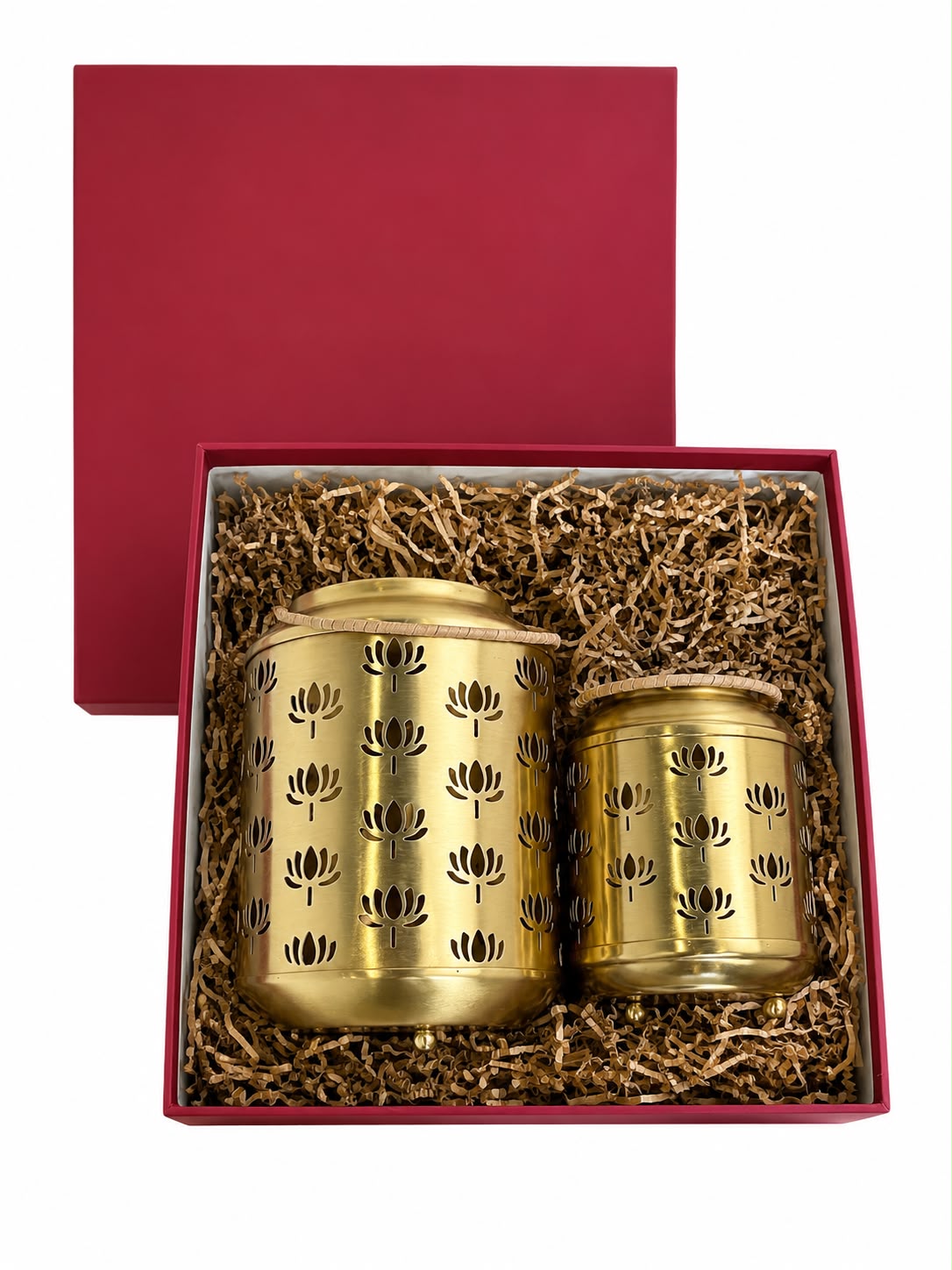 Premium Lotus Lantern Set | Diwali Gift Set