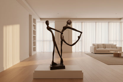 Amantes Dancing Courtyard Big Sculpture for Homes