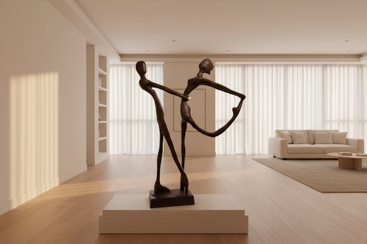 Amantes Dancing Courtyard Big Sculpture for Homes