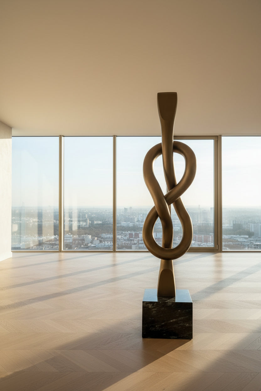 Nodos Spiral Floor Living Room sculpture