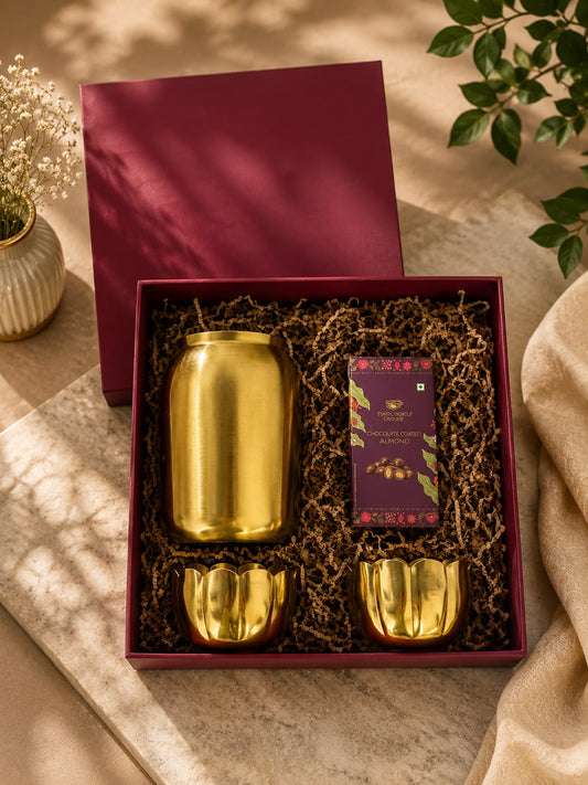 Diwali Vase Tea-light Hamper Box