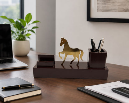 Executive Horse Desk Organizer Penstand | Corporate Gifts