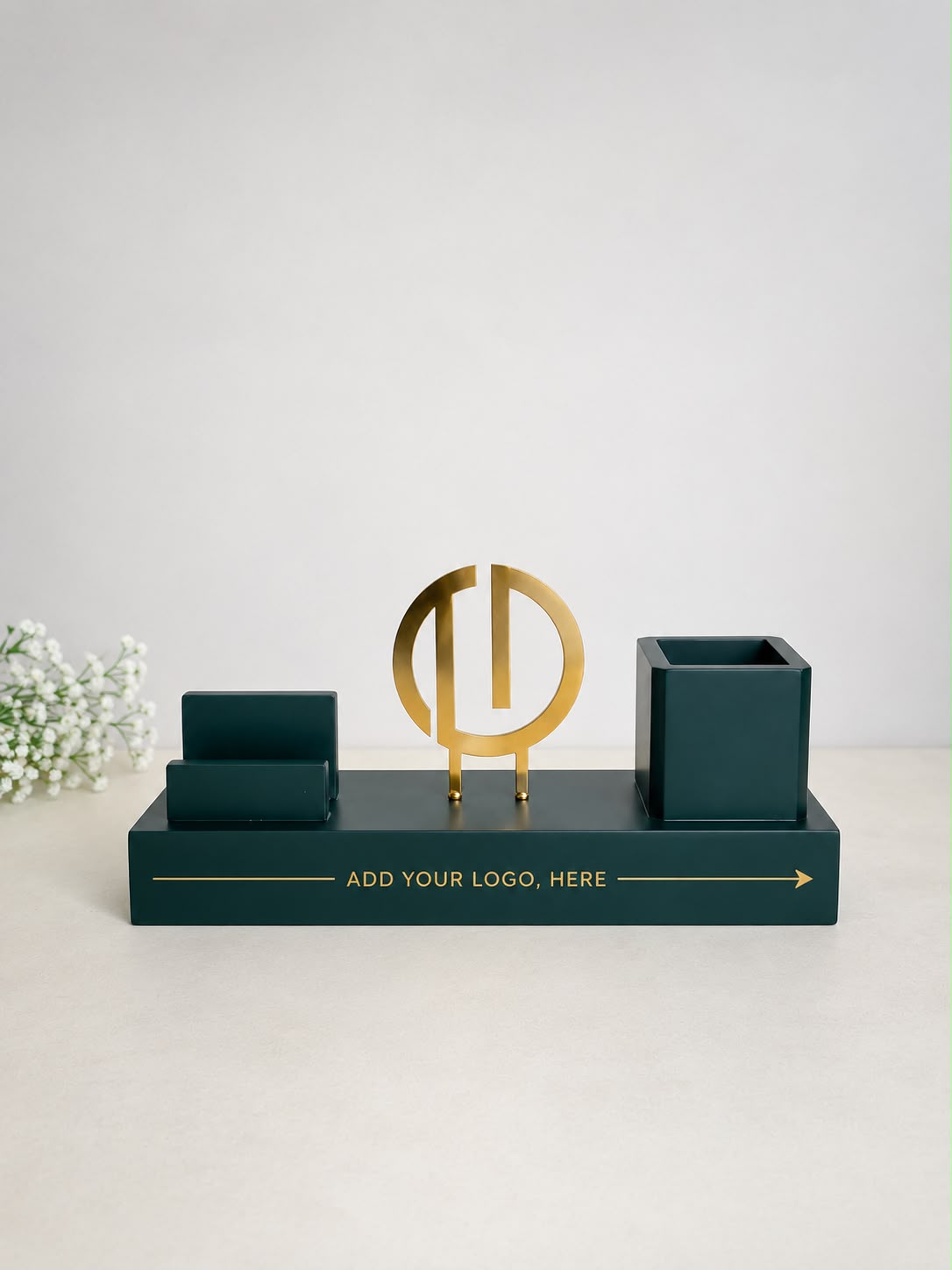 Company Logo Executive Desk Organizer (Custom)