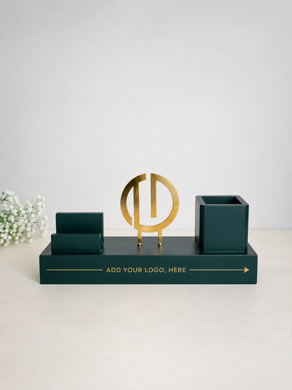 Company Logo Executive Desk Organizer (Custom)