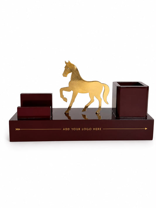 Executive Horse Desk Organizer Penstand | Corporate Gifts