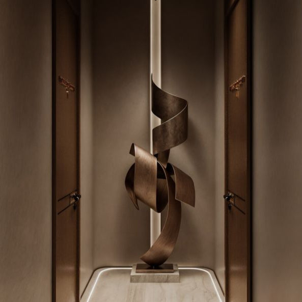 Curva Uitta Large Metal Sculpture for Living room