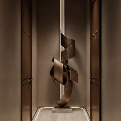 Curva Uitta Large Metal Sculpture for Living room