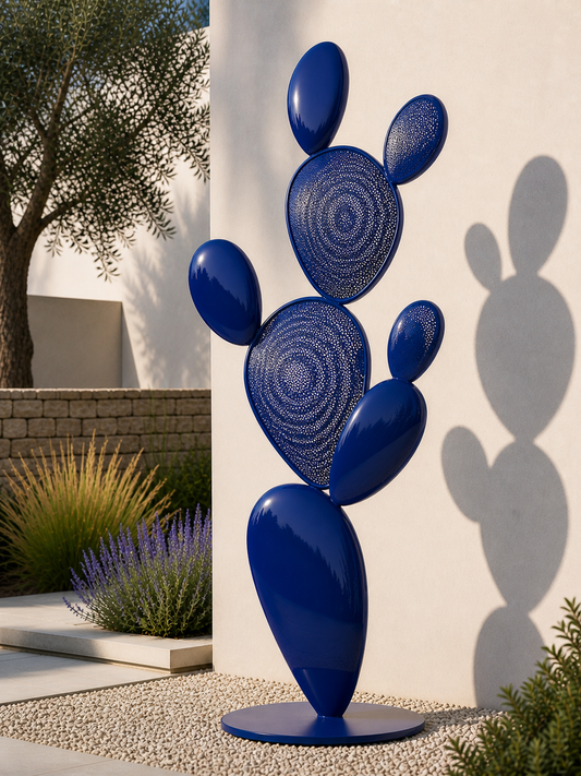 Arido Forma – Blue Cactus Sculpture for living room (5 Feet)
