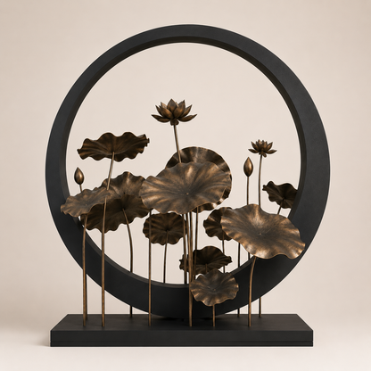 Lotus Halo | Luxury Outdoor Metal Garden Sculpture