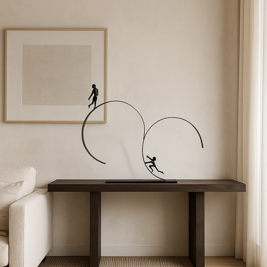 Mensa Circular Dancing Metal Sculpture (3 Feet)