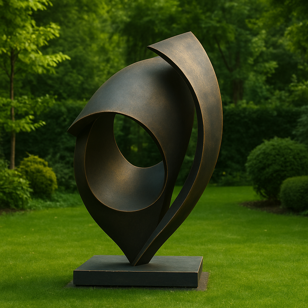 Fountaina Large Metal Sculpture for Courtyard (6 Feet)