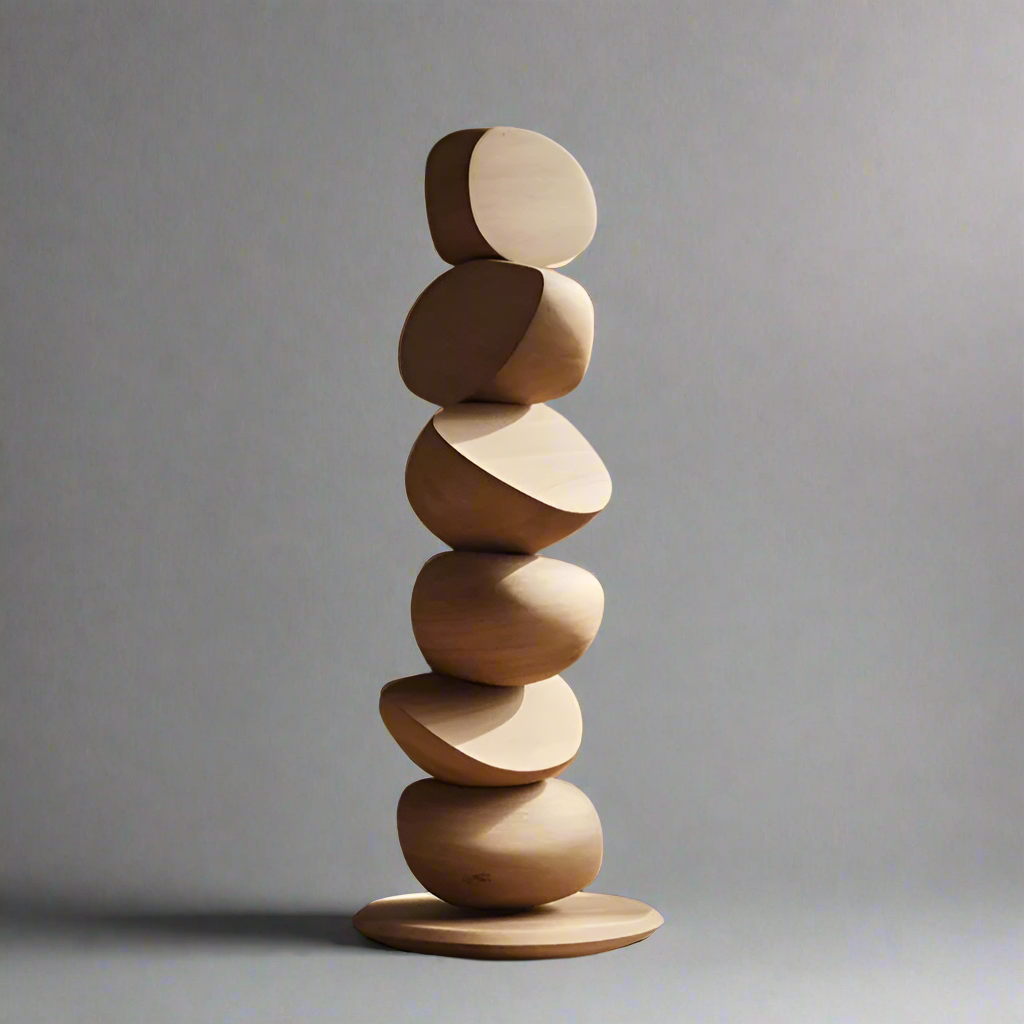Natura Wabi Sabi Teak Wood Sculpture (5 Feet)