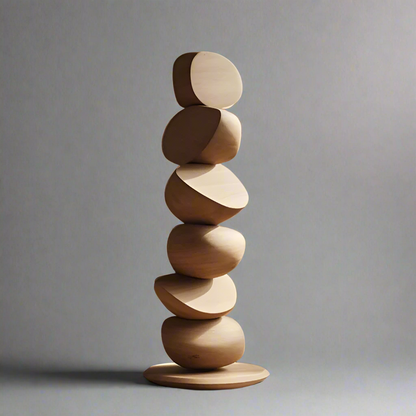Natura Wabi Sabi Teak Wood Sculpture (5 Feet)