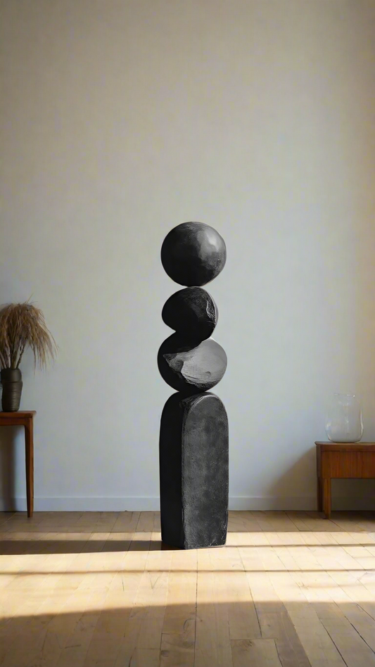 Nigra Wabi Sabi Large Wood Sculpture (5 Feet)