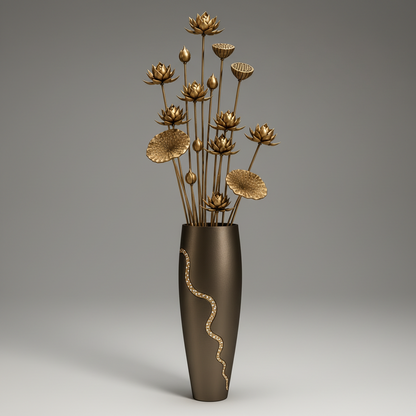 The Lotus Ascend - Tall Floor Standing Sculpture