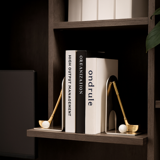 Elegans Glossy Golf Bookend (Set 0f 2)