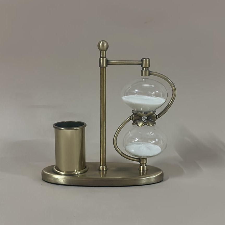 Office Decor Hourglass with Pen holder
