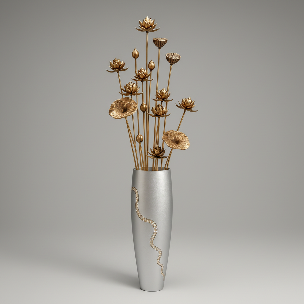 The Lotus Ascend - Tall Floor Standing Sculpture