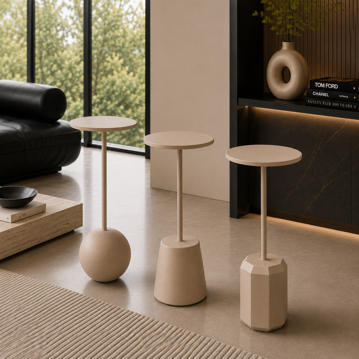 Earthy Orbit Side Table Set (Set of 3)