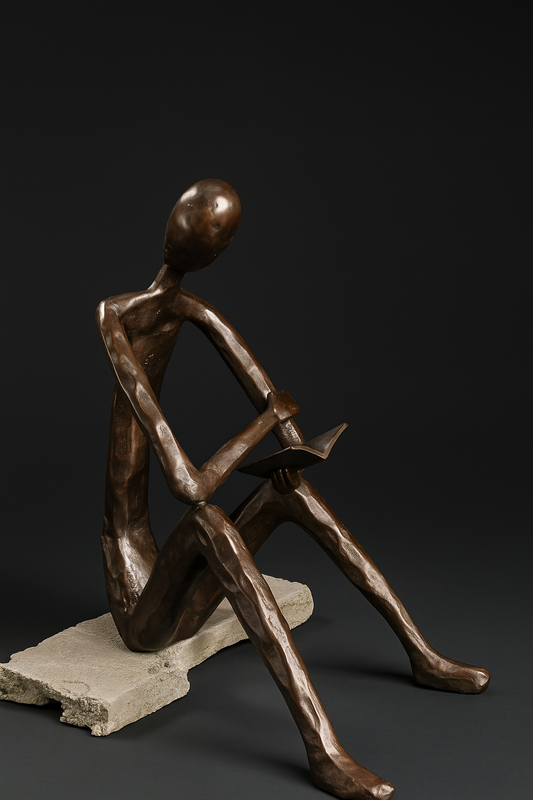 Curious Man Garden Sculpture ( 3 feet)
