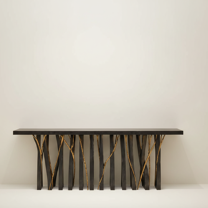 ROOTED FORM - Foundation Metal Console Table