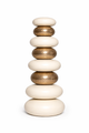 Sama Core - Ivory Bronze Wood Totem Sculpture