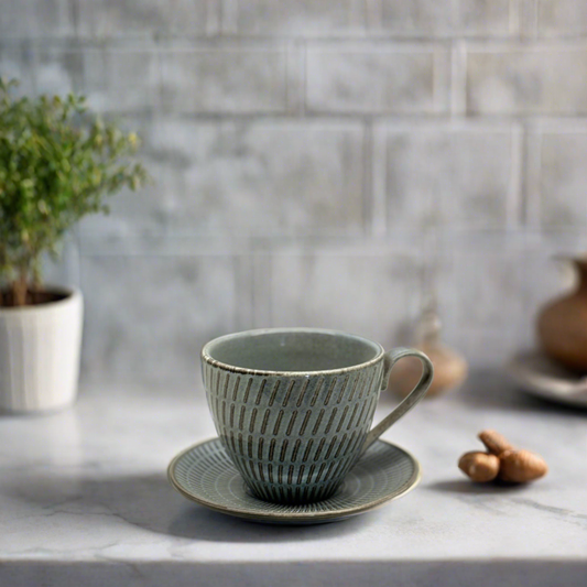 Grey Mangata Green Tea Cup Set