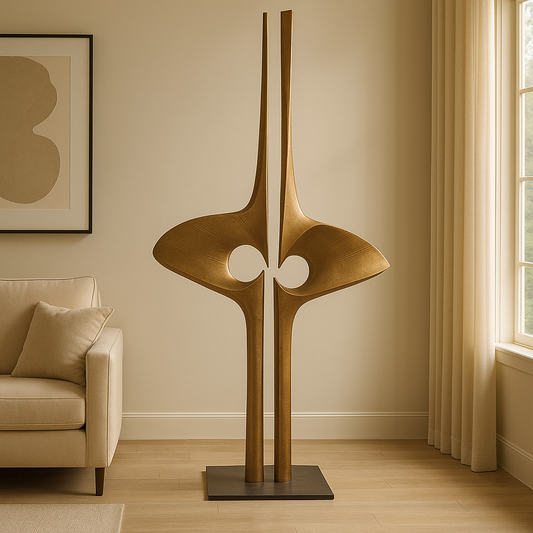 Bellator Abstract Large Metal Sculpture (5 Feet)